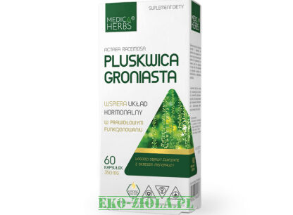 PLUSKWICA GRONIASTA  (Cimicifuga racemosa) 