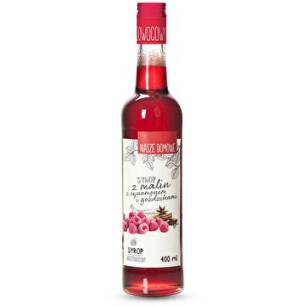 Syrop z Maliny + goździk + cynamon 400ml, Nasze Domowe