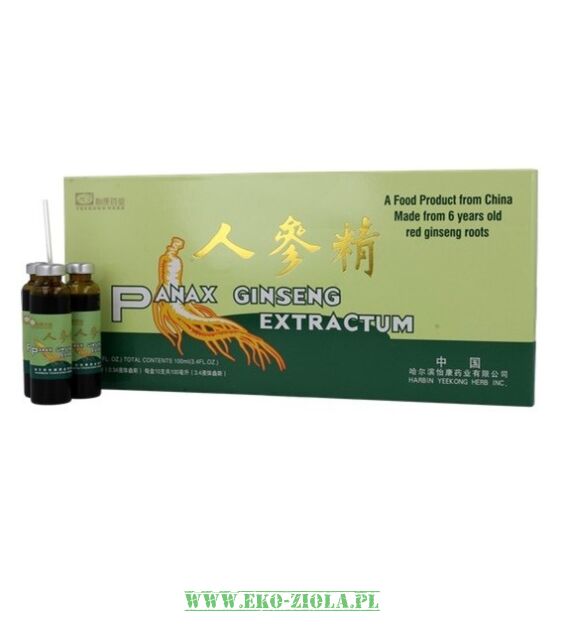 Meridian Napój Żeń-szeń, Panax Ginseng Extractum 10x10 ml