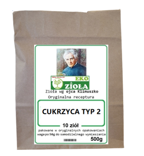 Wsparcie i profilaktyka przy - Cukrzyca TYP 2 - zestaw mieszanki ziół wg Klimuszko 500g