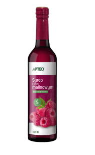Syrop o smaku Malinowym 430ml, Apteo