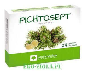 Alter Medica Pichtosept tabletki do ssania z olejkiem pichtowym 24past