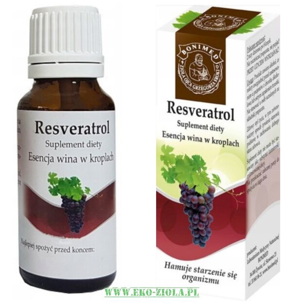 Bonimed Resveratrol (Resweratrol) esencja wina w kroplach 20ml