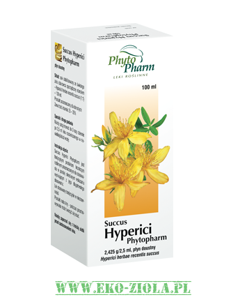 PhytoPharm Succus Hyperici (sok z ziela dziurawca) 100ml, Lek OTC