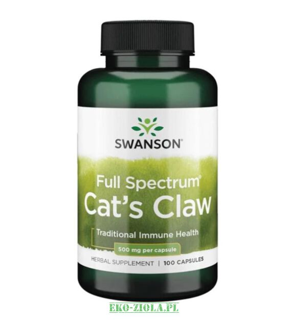Swanson Cat`s Claw (Koci Pazur Vilcacora) 500mg 100kaps
