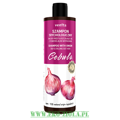 Venita Szampon trychologiczny - Cebula do włosów przetłuszczających z tendencją do wypadania 300ml