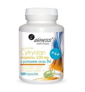 Aliness Cytrynian Magnezu z potasem i B6 100 kaps