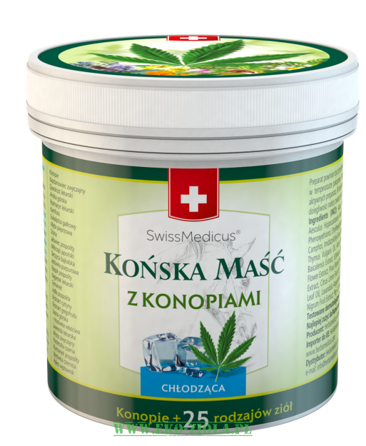 Swissmedicus Szwajcarska maść końska z konopiami chłodząca 250ml (Herbamedicus)