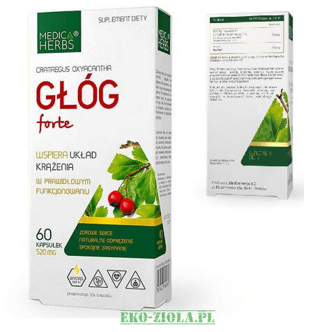 Medica Herbs Głóg forte 520mg 60kaps