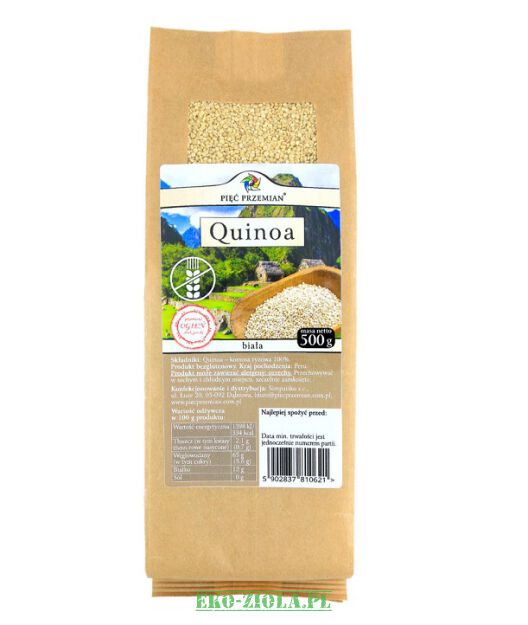 Pięć Przemian Quinoa biała (komosa ryżowa) B/GL 500g