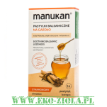 Manukan CYNAMONOWY tabletki na gardło z miodem Manuka 280mg 16tabl do ssania - 2