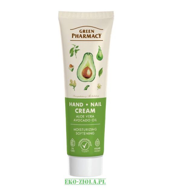 Green Pharmacy Krem do rąk i paznokci Aloe Vera i awokado 100ml