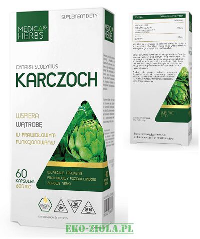 Medica Herbs Karczoch 600mg 60kaps