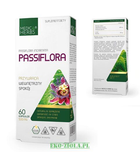 Medica Herbs Passiflora (męczennica) 500mg 60kaps