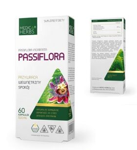 Medica Herbs Passiflora (męczennica) 500mg 60kaps