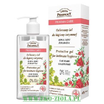 Green Pharmacy Żel do Higieny Intymnej Kora Dębu - Żurawina 300ml
