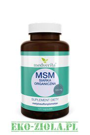 Medverita MSM (siarka organiczna) 500mg 120kaps