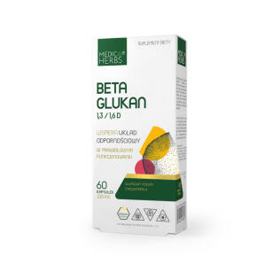 Beta Glukan 1,3/1,6D 320mg 60 kaps, Medica Herbs