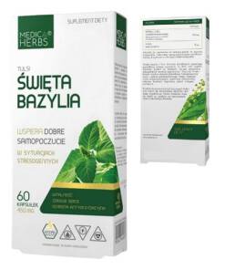 Święta Bazylia (stres) 450mg 60kaps, MedicaHerbs 