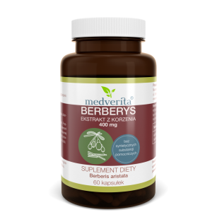 Berberys (ekstrakt z korzenia) 400mg 60kaps, Medverita