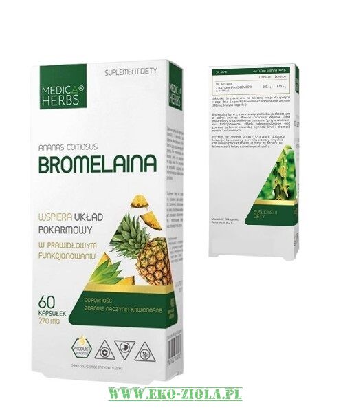 Medica Herbs Bromelaina 270mg 60kaps