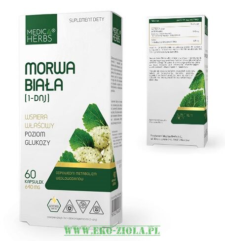 Medica Herbs Morwa Biała 640mg 60kaps