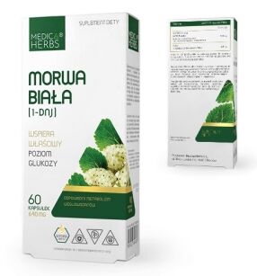 Medica Herbs Morwa Biała 640mg 60kaps