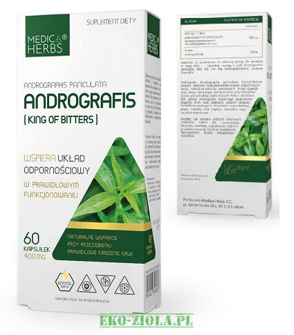 Medica Herbs Andrografis King of Bitters 400mg 60kaps