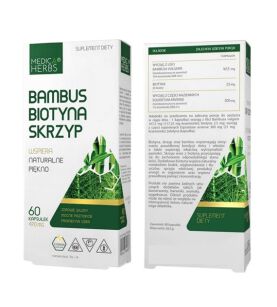 Medica Herbs Bambus Biotyna Skrzyp 470mg  60 kaps