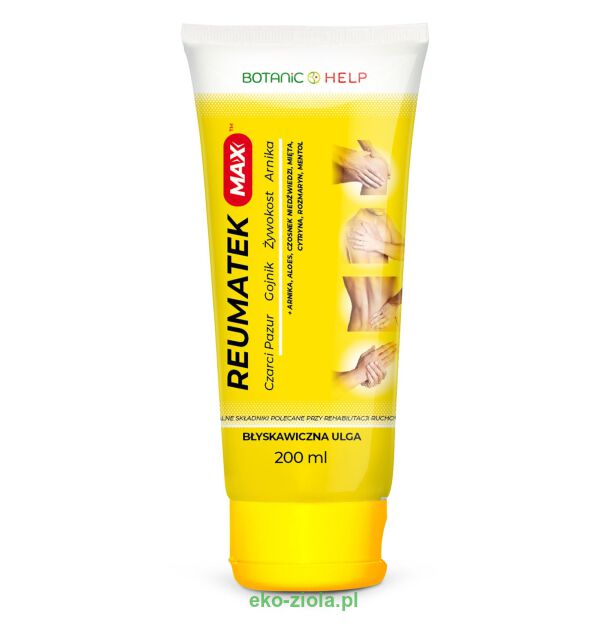 Bioxon Reumatek MAX (gojnik, żywokost, czarci pazur, arnika, aloes, rozmaryn, mentol) 200ml