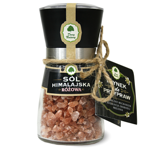 Sól himalajska różowa w młynku 180g, Dary Natury