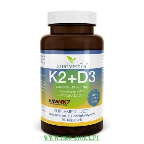 Medverita Witamina K2 + D3 (100/2000) 60kaps