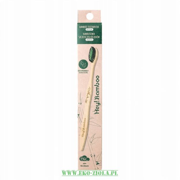 Hey!Bamboo Szczoteczka do zębów bambusowa średnia