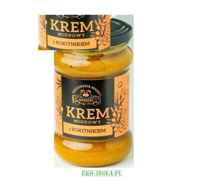 Kosecki Miod z rokitnikiem kremowy 375g