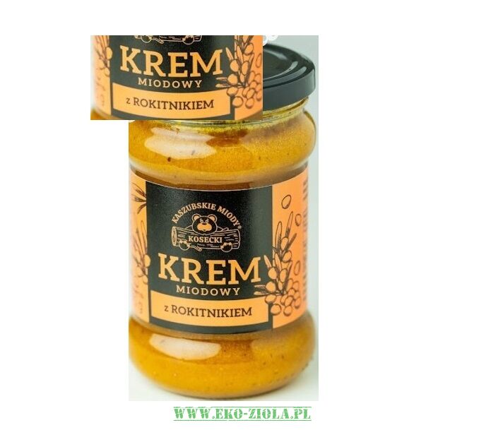 Kosecki Miod z rokitnikiem kremowy 375g