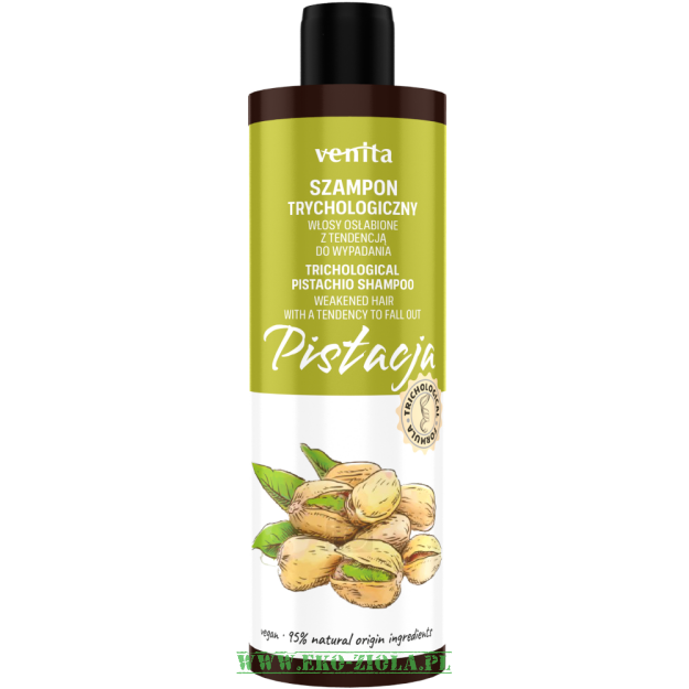 Venita Szampon trychologiczny - Pistacja do włosów osłabionych z tendencją do wypadania 300ml 300ml