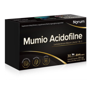 Narum Mumio Acidofilne 250mg 30kaps (czarny)