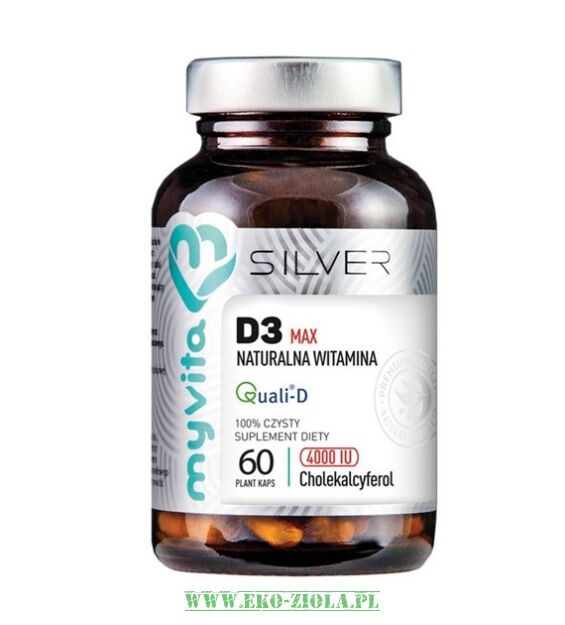 MyVita Silver Pure Witamina D3 MAX 4000IU 60kaps