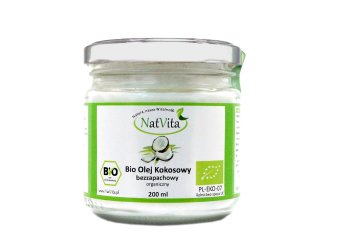 NatVita Olej kokosowy bezzapachowy BIO 200ml