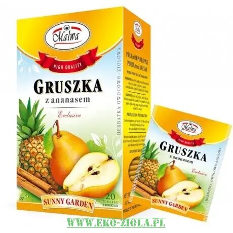 Malwa herbatka Gruszka z ananasem 20x2g