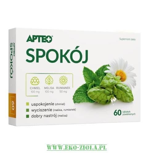 Apteo Spokój (melisa, chmiel, rumianek) 60tabl