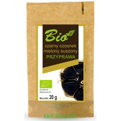 Przetwory Czarny czosnek suszony mielony BIO 20g