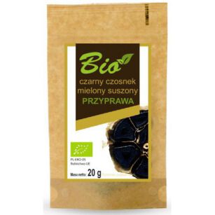 Przetwory Czarny czosnek suszony mielony BIO 20g