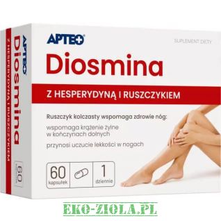Apteo Diosmina z hesperydyną 450mg+50mg 60kaps