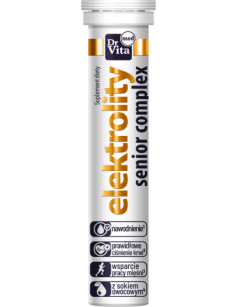 Dr Vita Med Elektrolity Senior complex (potas, wapń, magnez) - 20 tabletek musujacych z sokiem owocowym