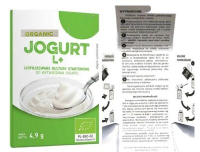 JOGURT L+ Organic bakterie liofilizowane do wytwarzania jogurtu (wg dr Kempisty)
