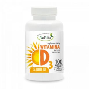 NatVita Witamina D3 5000iu (na oleju słonecznikowym)100kaps