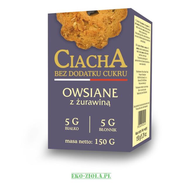 Malwa Food Ciastka Owisane z żurawiną 150g