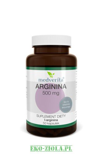 Medverita Arginina 500mg 50kaps