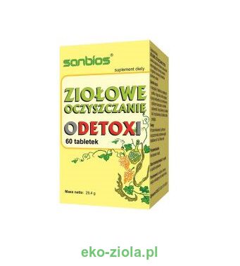 Sanbios Ziołowe oczyszczanie oDETOXi 60tabl